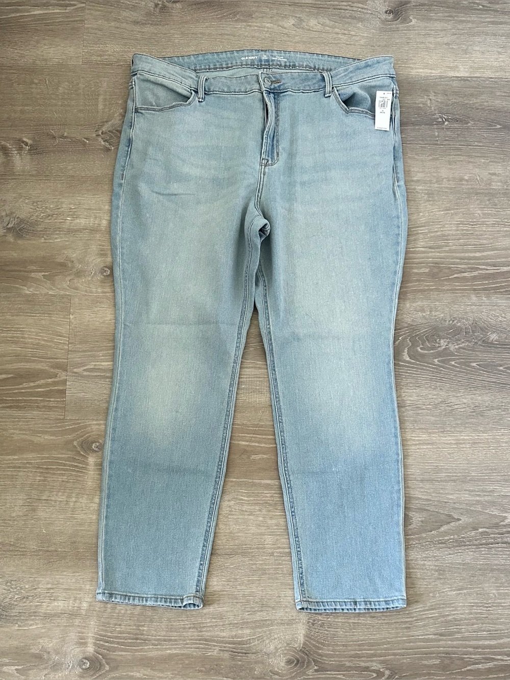 Old Navy High-Rise Wow Straight Jeans - Light Wash, Size 18 Petite NWT